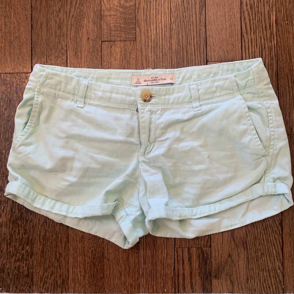 Mint Green A&F Shorts